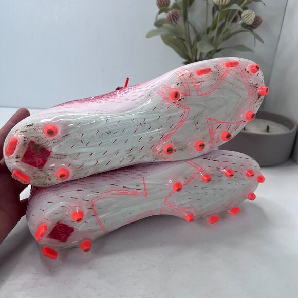 Under Armour Spotlight Lux MC 2.0 Football Cleats Lace Up Red White Mens Size 8 main image 6